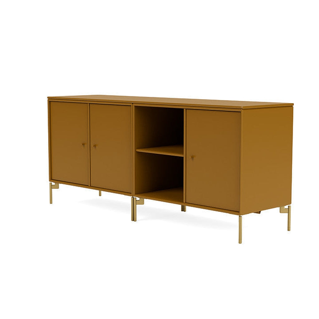[product_category]-Montana Save Lowboard With Legs, Amber/Brass-Montana Furniture-5714322258357-0000SAVE-142-09-MON-1