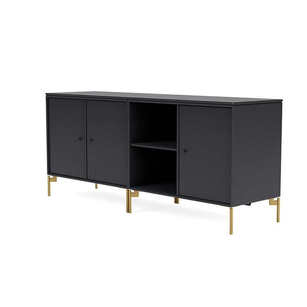 [product_category]-Montana Save Lowboard With Legs, Anthracite/Brass-Montana Furniture-5714322257503-0000SAVE-04-09-MON-1