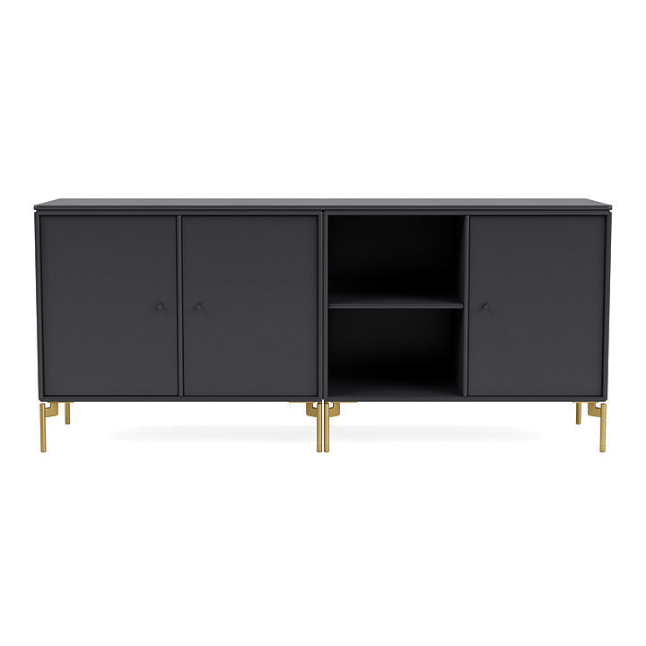 [product_category]-Montana Save Lowboard With Legs, Anthracite/Brass-Montana Furniture-5714322257503-0000SAVE-04-09-MON-2