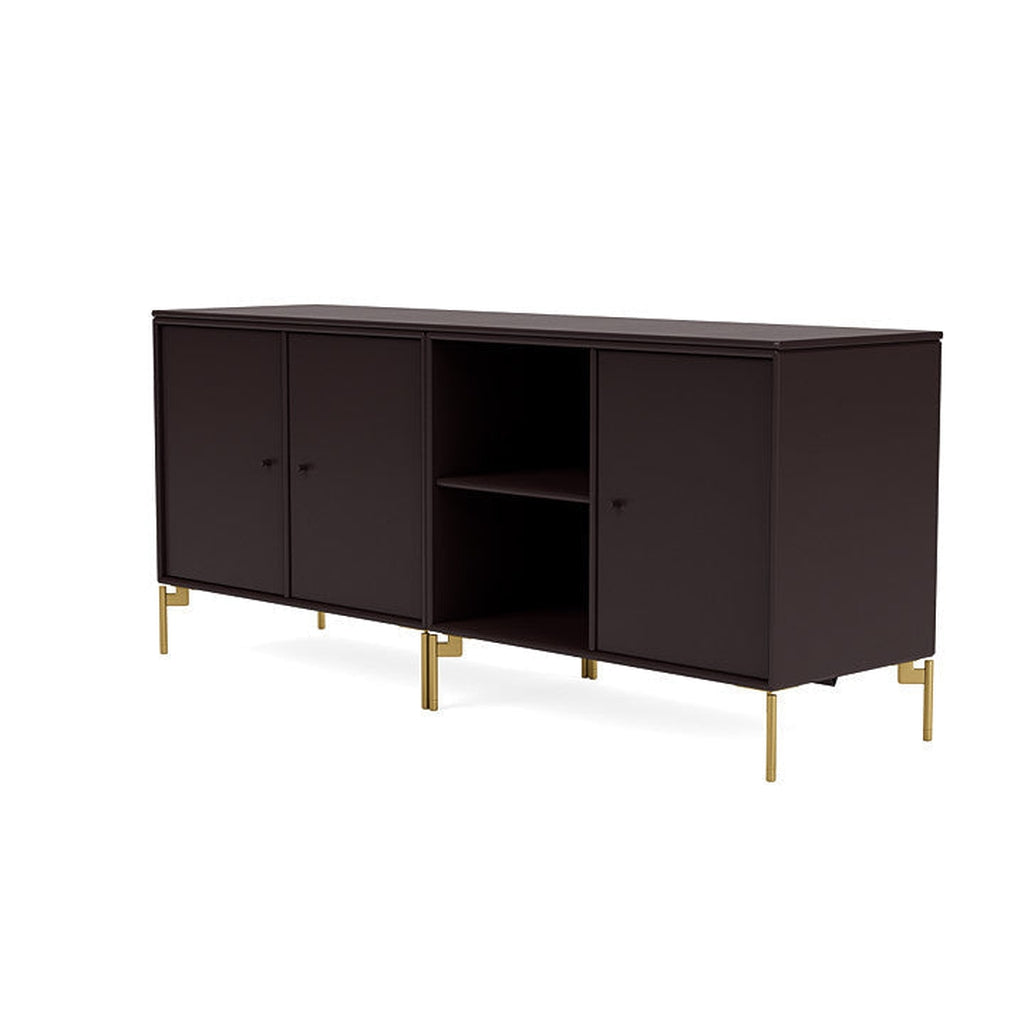 [product_category]-Montana Save Lowboard With Legs, Balsamic/Brass-Montana Furniture-5714322259545-0000SAVE-160-09-MON-1