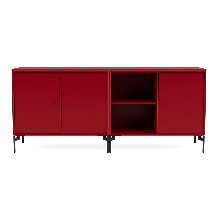 [product_category]-Montana Save Lowboard With Legs, Beetroot/Black-Montana Furniture-5714322259859-0000SAVE-165-03-MON-2