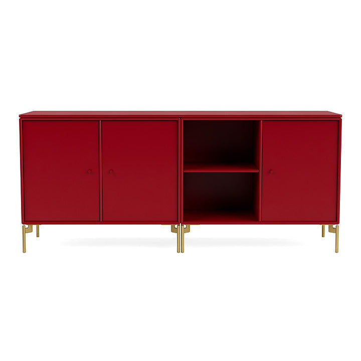 [product_category]-Montana Save Lowboard With Legs, Beetroot/Brass-Montana Furniture-5714322259897-0000SAVE-165-09-MON-2