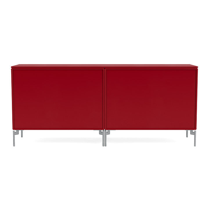 [product_category]-Montana Save Lowboard With Legs, Beetroot/Matt Chrome-Montana Furniture-5714322259835-0000SAVE-165-01-MON-4