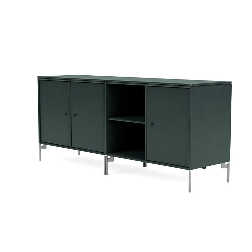 [product_category]-Montana Save Lowboard With Legs, Black Jade/Matt Chrome-Montana Furniture-5714322259699-0000SAVE-163-01-MON-1