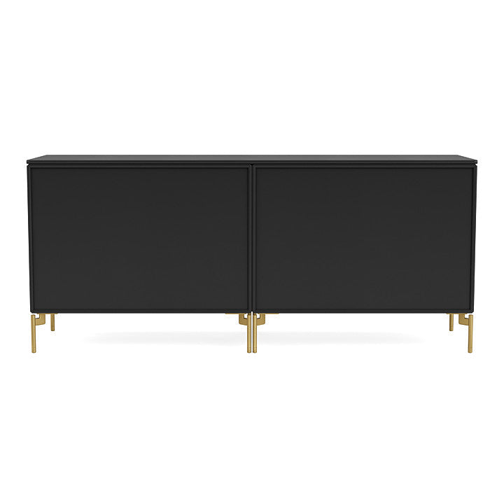 [product_category]-Montana Save Lowboard With Legs, Black/Brass-Montana Furniture-5714322257572-0000SAVE-05-09-MON-4