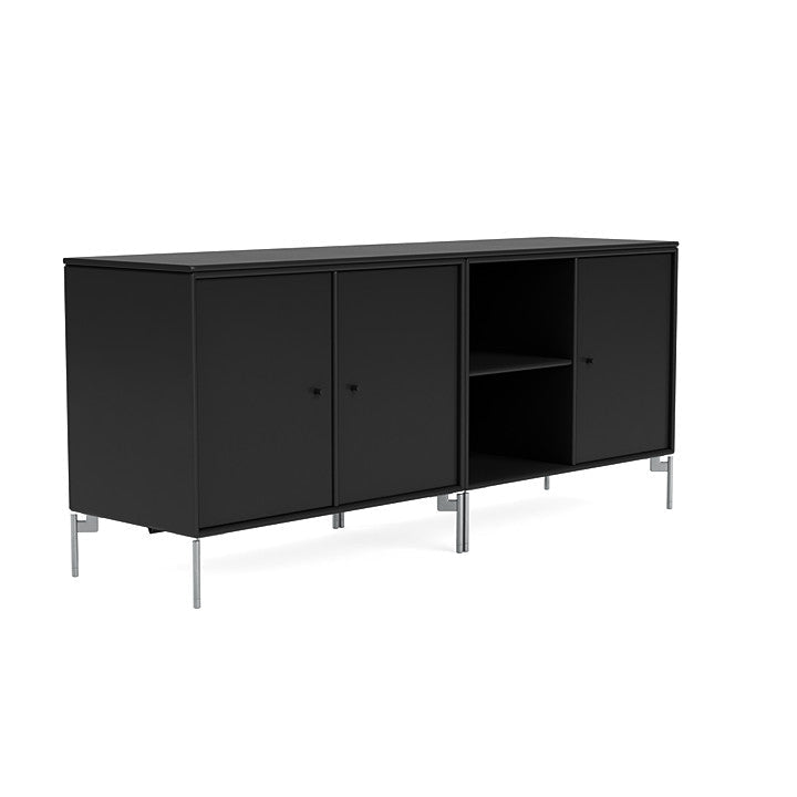 [product_category]-Montana Save Lowboard With Legs, Black/Matt Chrome-Montana Furniture-5714322257510-0000SAVE-05-01-MON-3