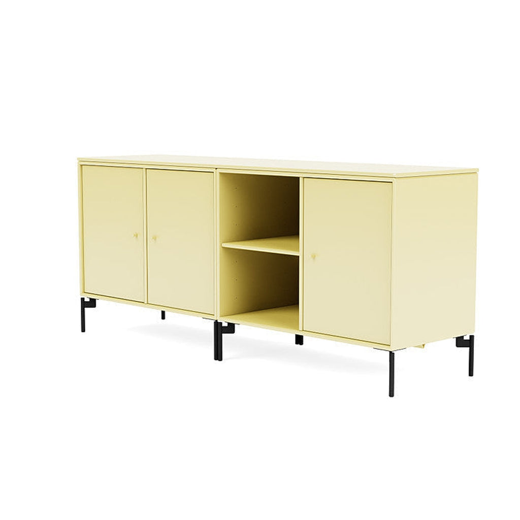 [product_category]-Montana Save Lowboard With Legs, Camomile/Black-Montana Furniture-5714322259439-0000SAVE-159-03-MON-1