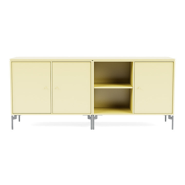 [product_category]-Montana Save Lowboard With Legs, Camomile/Matt Chrome-Montana Furniture-5714322259415-0000SAVE-159-01-MON-2