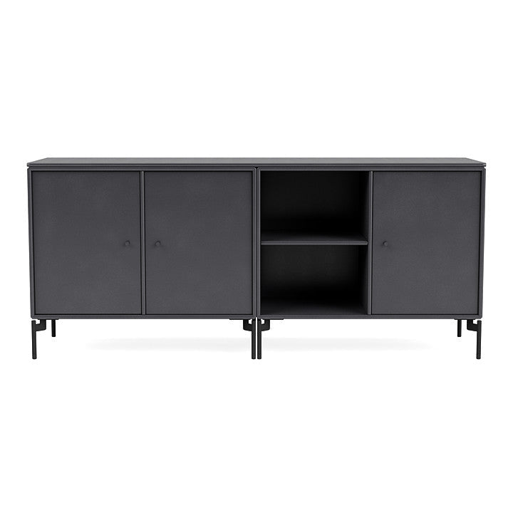[product_category]-Montana Save Lowboard With Legs, Carbon Black/Black-Montana Furniture-5714322259996-0000SAVE-36-03-MON-2