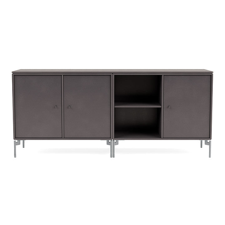 [product_category]-Montana Save Lowboard With Legs, Coffee/Matt Chrome-Montana Furniture-5714322259903-0000SAVE-35-01-MON-2