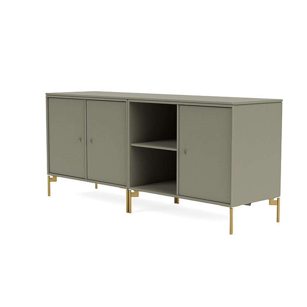 [product_category]-Montana Save Lowboard With Legs, Fennel/Brass-Montana Furniture-5714322258494-0000SAVE-144-09-MON-1
