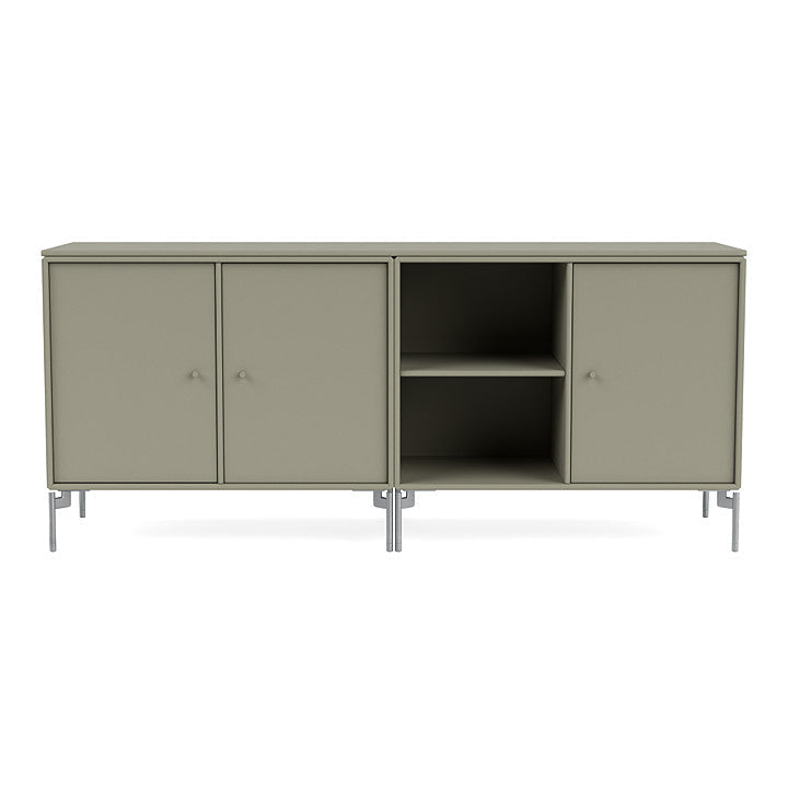 [product_category]-Montana Save Lowboard With Legs, Fennel/Matt Chrome-Montana Furniture-5714322258432-0000SAVE-144-01-MON-2