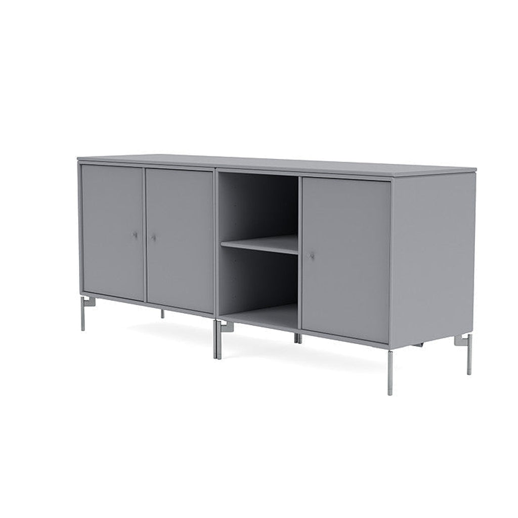 [product_category]-Montana Save Lowboard With Legs, Graphic/Matt Chrome-Montana Furniture-5714322257657-0000SAVE-100-01-MON-1