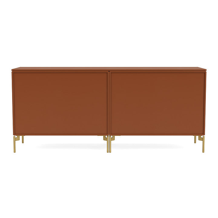 [product_category]-Montana Save Lowboard With Legs, Hazelnut/Brass-Montana Furniture-5714322258630-0000SAVE-146-09-MON-4