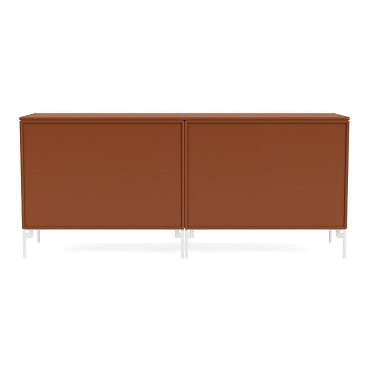 [product_category]-Montana Save Lowboard With Legs, Hazelnut/Snow White-Montana Furniture-5714322258586-0000SAVE-146-02-MON-4