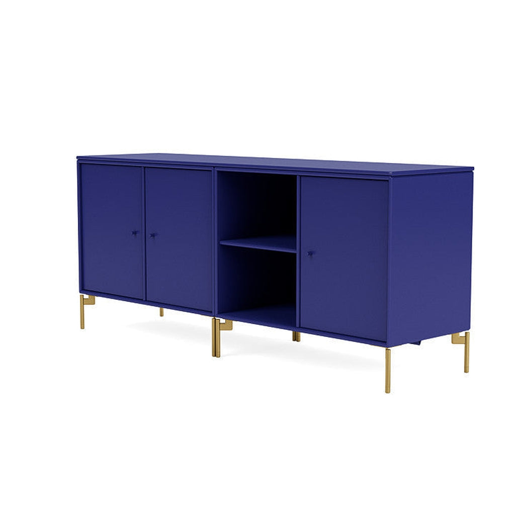 [product_category]-Montana Save Lowboard With Legs, Monarch Blue/Brass-Montana Furniture-5714322257855-0000SAVE-135-09-MON-1