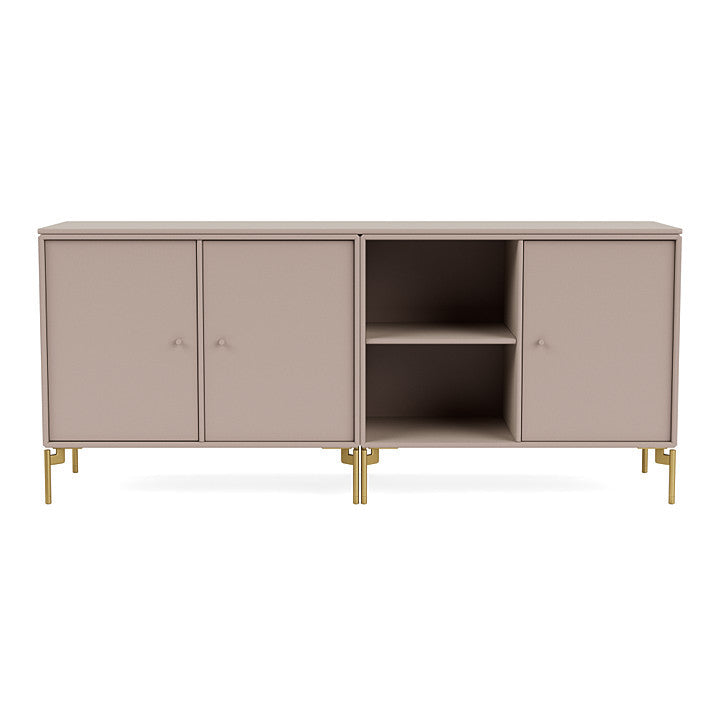 [product_category]-Montana Save Lowboard With Legs, Mushroom Brown/Brass-Montana Furniture-5714322258005-0000SAVE-137-09-MON-2