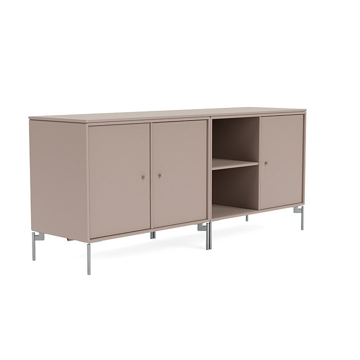 [product_category]-Montana Save Lowboard With Legs, Mushroom Brown/Matt Chrome-Montana Furniture-5714322257930-0000SAVE-137-01-MON-3