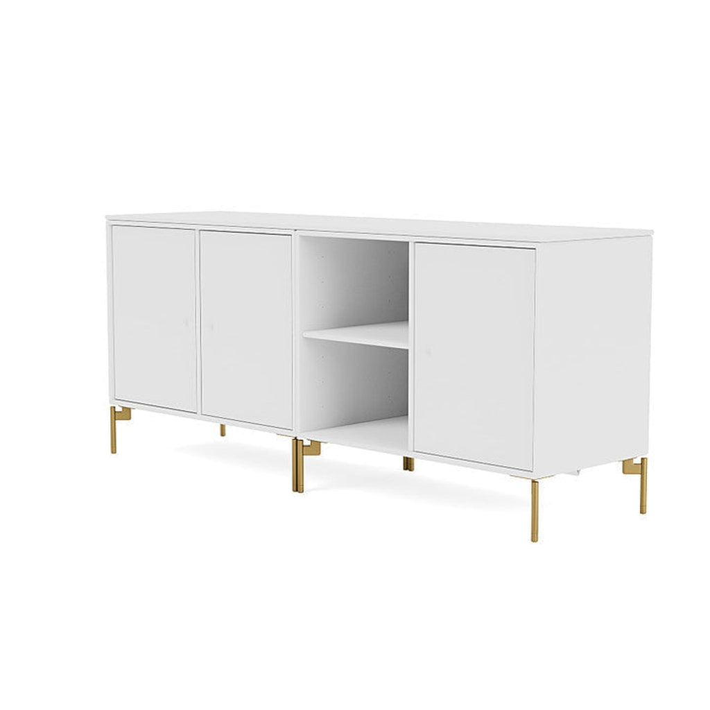 [product_category]-Montana Save Lowboard With Legs, New White/Brass-Montana Furniture-5714322257787-0000SAVE-101-09-MON-1