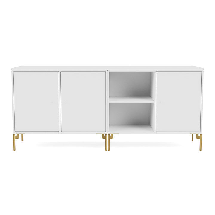 [product_category]-Montana Save Lowboard With Legs, New White/Brass-Montana Furniture-5714322257787-0000SAVE-101-09-MON-2