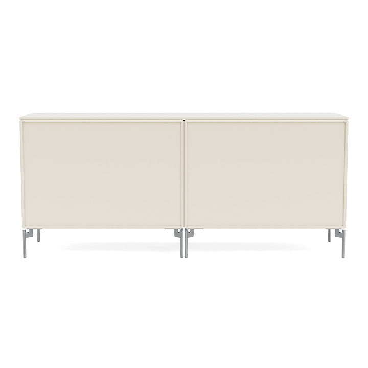 [product_category]-Montana Save Lowboard With Legs, Oat/Matt Chrome-Montana Furniture-5714322259347-0000SAVE-158-01-MON-4