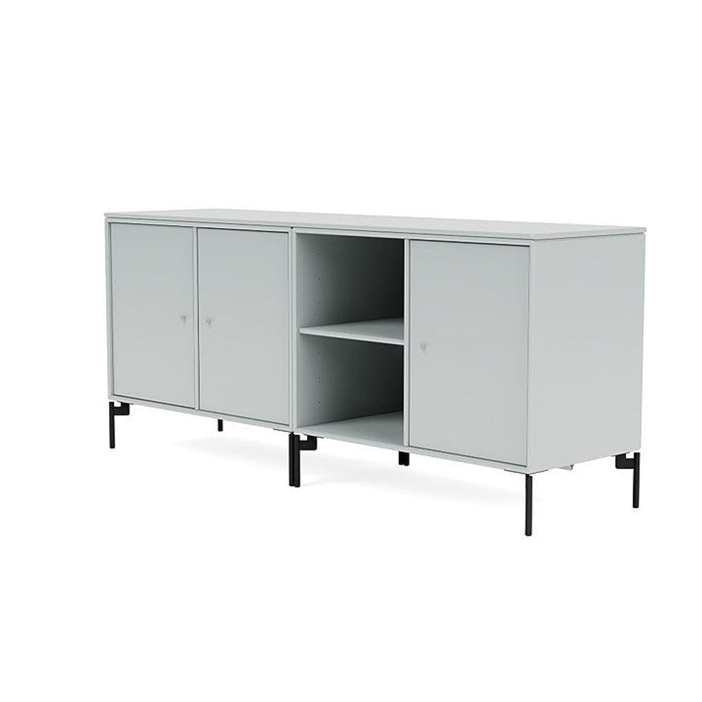 [product_category]-Montana Save Lowboard With Legs, Oyster/Black-Montana Furniture-5714322259224-0000SAVE-156-03-MON-1