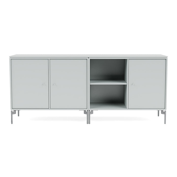 [product_category]-Montana Save Lowboard With Legs, Oyster/Matt Chrome-Montana Furniture-5714322259200-0000SAVE-156-01-MON-2