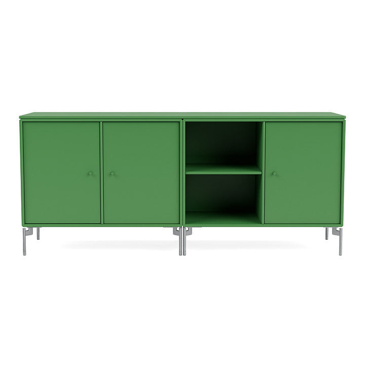 [product_category]-Montana Save Lowboard With Legs, Parsley/Matt Chrome-Montana Furniture-5714322258999-0000SAVE-152-01-MON-2