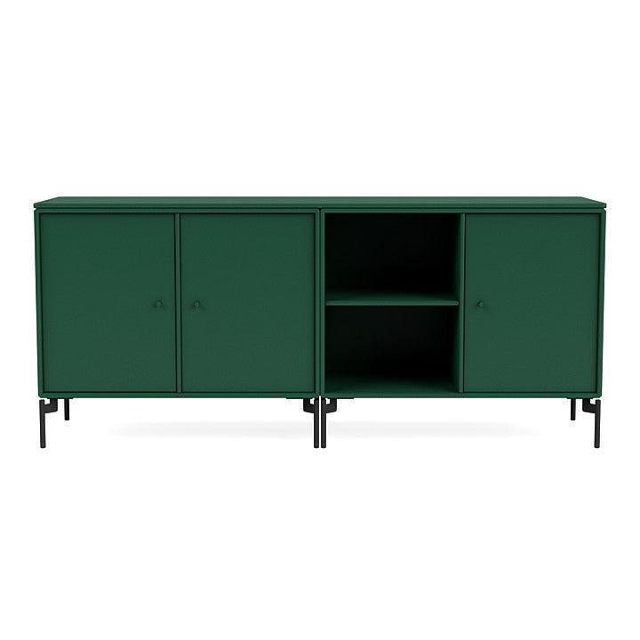 [product_category]-Montana Save Lowboard With Legs, Pine/Black-Montana Furniture-5714322257886-0000SAVE-136-03-MON-2