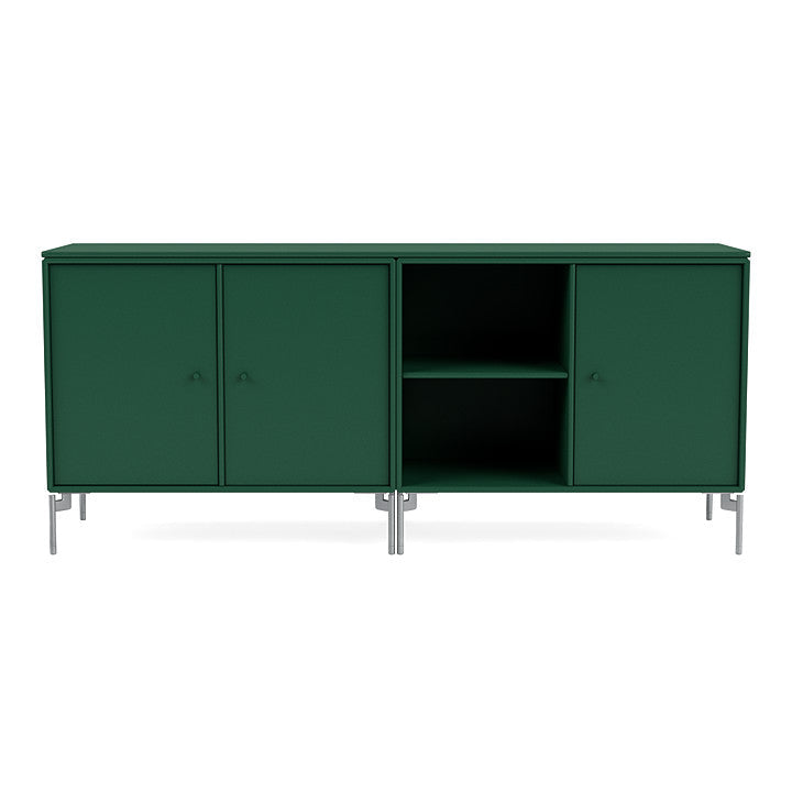 [product_category]-Montana Save Lowboard With Legs, Pine/Matt Chrome-Montana Furniture-5714322257862-0000SAVE-136-01-MON-2