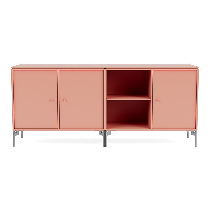 [product_category]-Montana Save Lowboard With Legs, Rhubarb/Matt Chrome-Montana Furniture-5714322258920-0000SAVE-151-01-MON-2