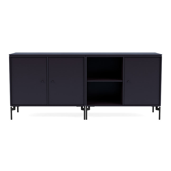 [product_category]-Montana Save Lowboard With Legs, Shadow/Black-Montana Furniture-5714322258661-0000SAVE-147-03-MON-2