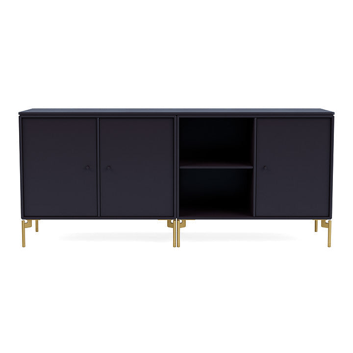 [product_category]-Montana Save Lowboard With Legs, Shadow/Brass-Montana Furniture-5714322258708-0000SAVE-147-09-MON-2