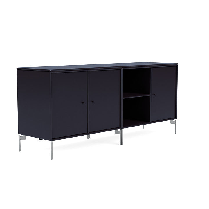 [product_category]-Montana Save Lowboard With Legs, Shadow/Matt Chrome-Montana Furniture-5714322258647-0000SAVE-147-01-MON-3