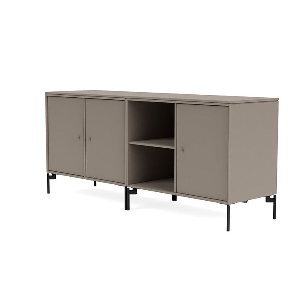 [product_category]-Montana Save Lowboard With Legs, Truffle/Black-Montana Furniture-5714322258241-0000SAVE-141-03-MON-1