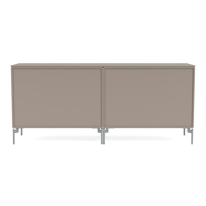 [product_category]-Montana Save Lowboard With Legs, Truffle/Matt Chrome-Montana Furniture-5714322258227-0000SAVE-141-01-MON-4