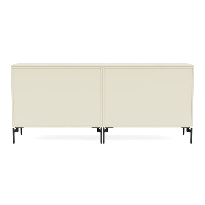 [product_category]-Montana Save Lowboard With Legs, Vanilla/Black-Montana Furniture-5714322258876-0000SAVE-150-03-MON-4
