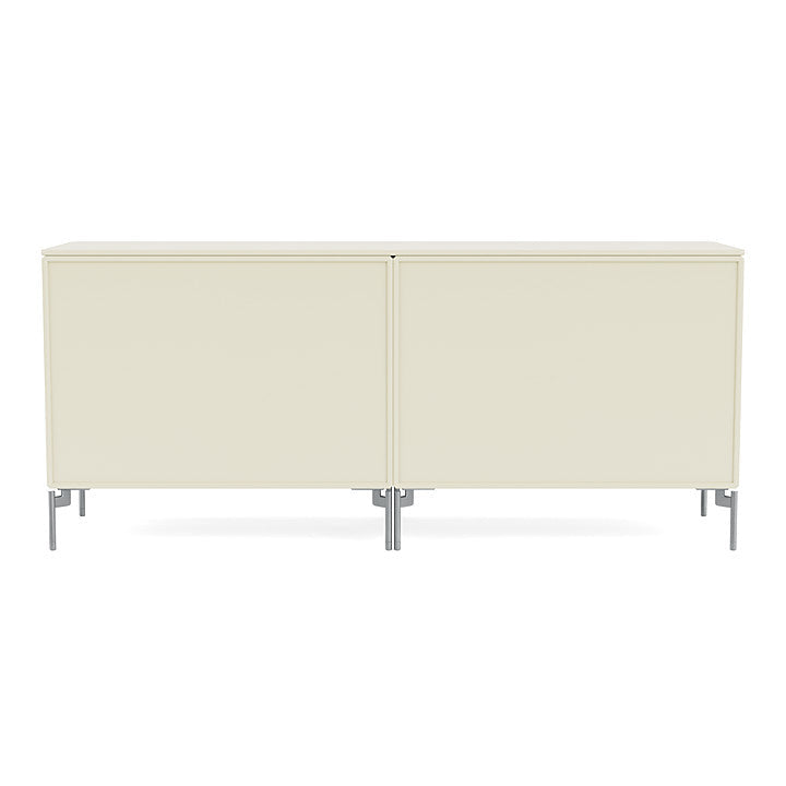 [product_category]-Montana Save Lowboard With Legs, Vanilla/Matt Chrome-Montana Furniture-5714322258852-0000SAVE-150-01-MON-4