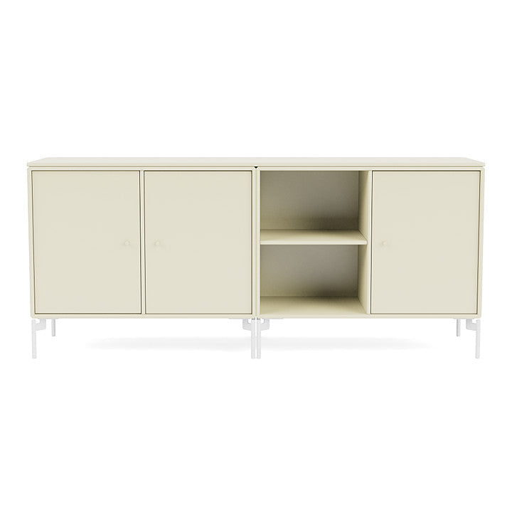 [product_category]-Montana Save Lowboard With Legs, Vanilla/Snow White-Montana Furniture-5714322258869-0000SAVE-150-02-MON-2