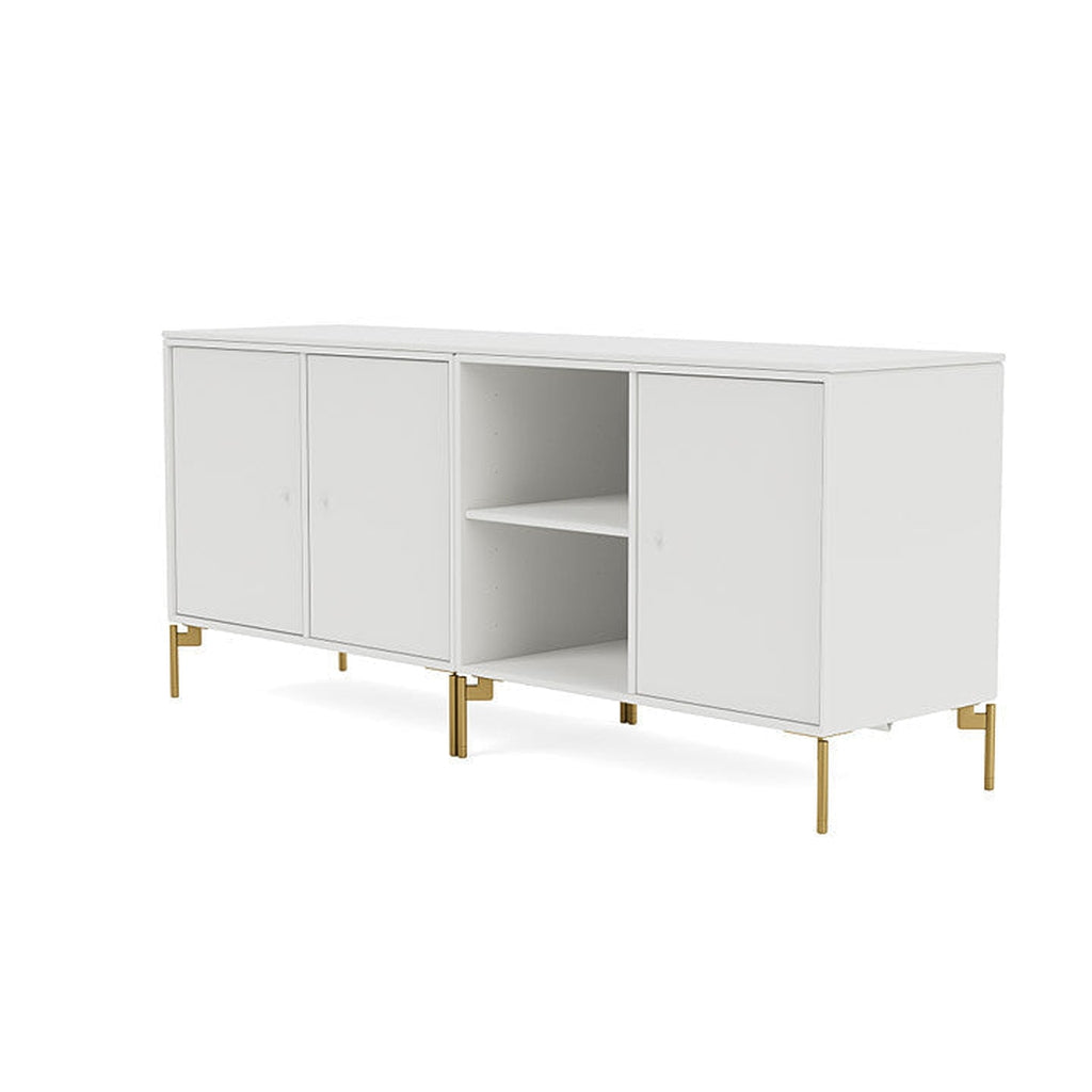 [product_category]-Montana Save Lowboard With Legs, White/Brass-Montana Furniture-5714322257367-0000SAVE-01-09-MON-1