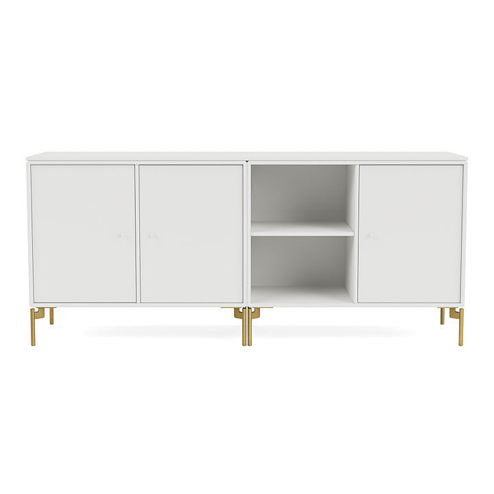 [product_category]-Montana Save Lowboard With Legs, White/Brass-Montana Furniture-5714322257367-0000SAVE-01-09-MON-2