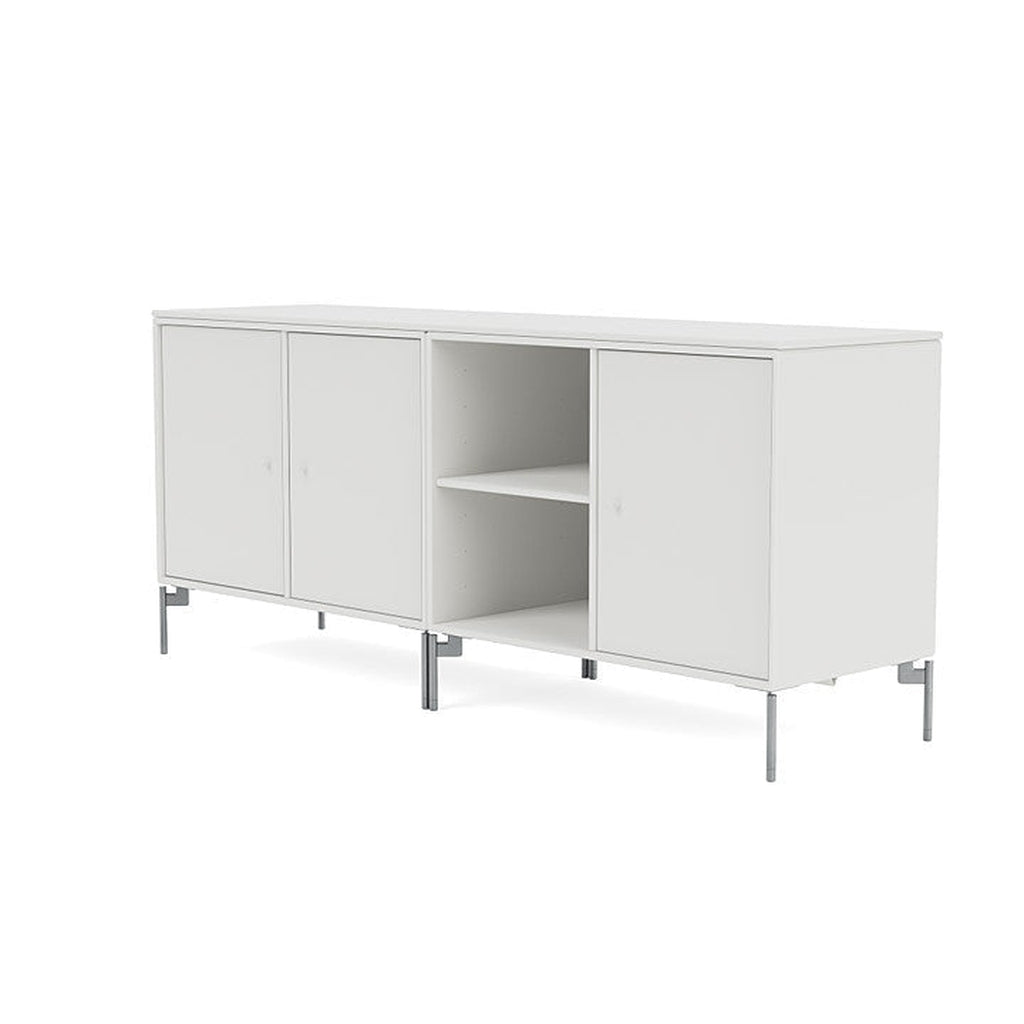 [product_category]-Montana Save Lowboard With Legs, White/Matt Chrome-Montana Furniture-5714322257305-0000SAVE-01-01-MON-1