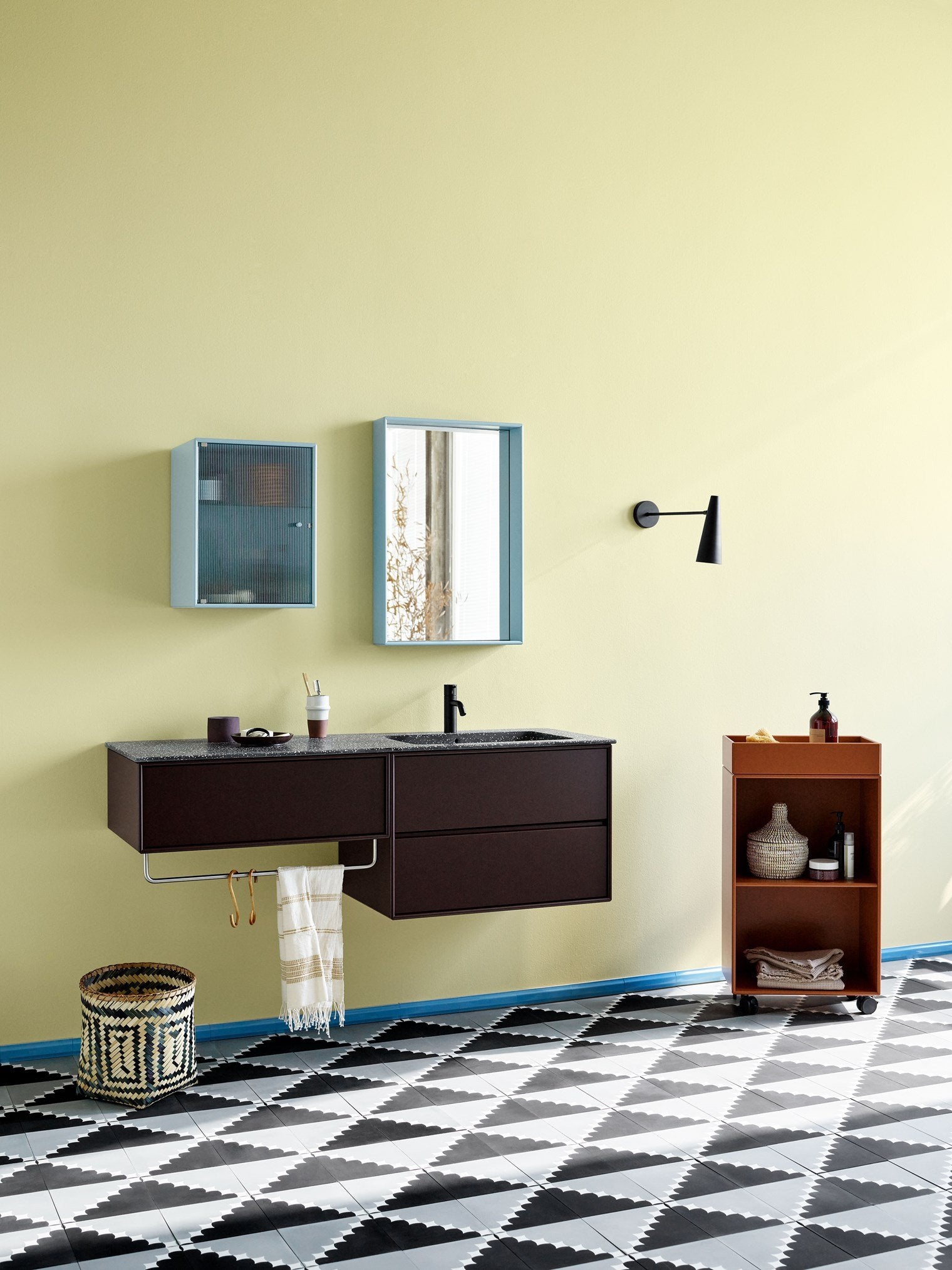 [product_category]-Montana Shelfie Mirror With Shelf Frame, Flint-Montana Furniture-5715288129507-0SHELFIE-148-04-MON-5