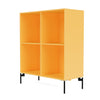 Montana Show Bookcase s nohama, Acacia/Black