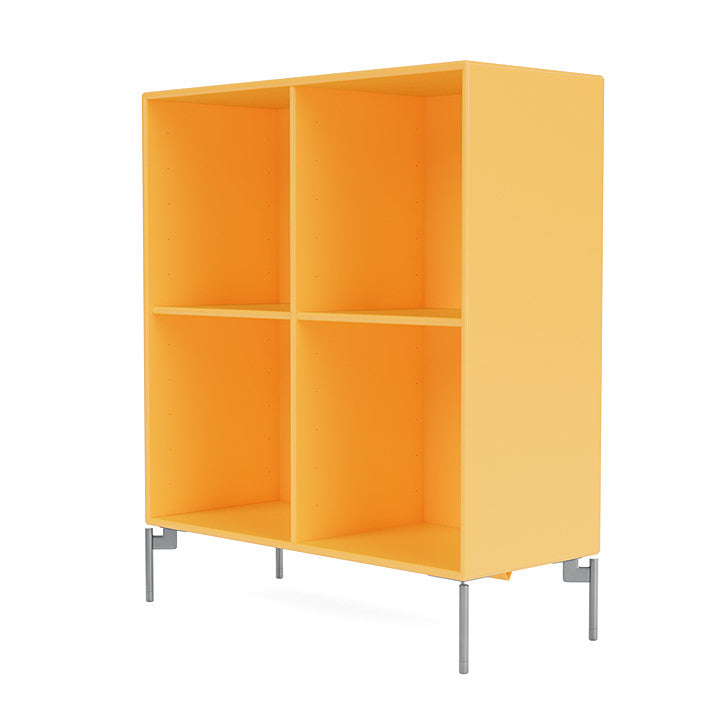 [product_category]-Montana Show Bookcase With Legs, Acacia/Matt Chrome-Montana Furniture-5715288368340-0000SHOW-166-01-MON-1