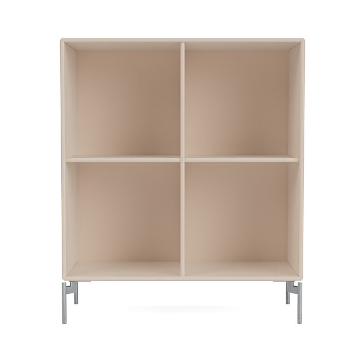 [product_category]-Montana Show Bookcase With Legs, Clay/Matt Chrome-Montana Furniture-5715288368562-0000SHOW-168-01-MON-2