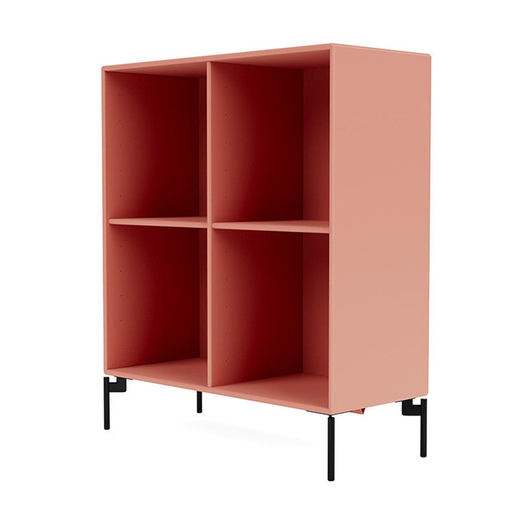[product_category]-Montana Show Bookcase With Legs, Rhubarb/Black-Montana Furniture-5715288030926-0000SHOW-151-03-MON-1