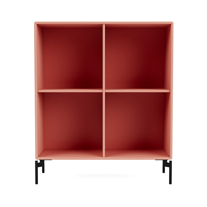 [product_category]-Montana Show Bookcase With Legs, Rhubarb/Black-Montana Furniture-5715288030926-0000SHOW-151-03-MON-2