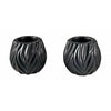 Morsø Flame Tealight Holder Black, 2 ks.