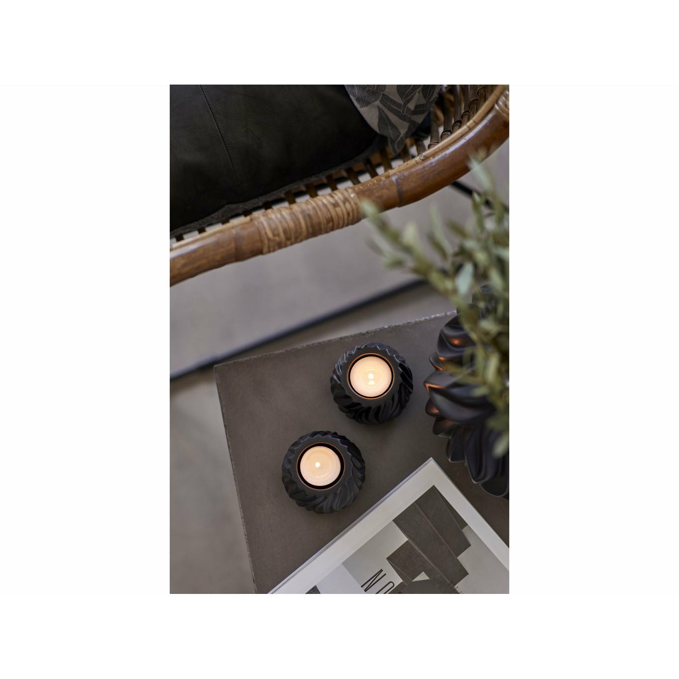 [product_category]-Morsø Flame Tealight Holder Black, 2 Pcs.-Morsø-5722000133636-13363-MOR-6